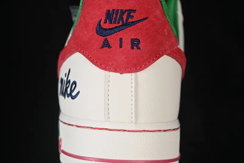 All categories Nk Air Force 1 Air Force series Nk Air Force 1 Low Air Force low-top Nike Air Force 1'07 Low beige red and green Air Force 1 low-top casual sneakers FV3694-108
